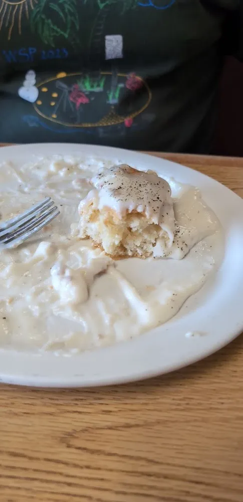 Biscuits and Gravy at Miss Kitty's Cafe
